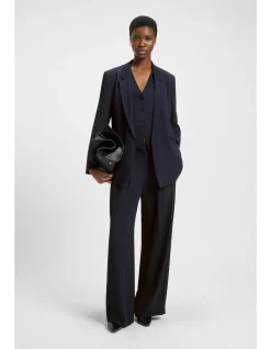 Julinia Single-breasted Waistcoat with Pinstripe