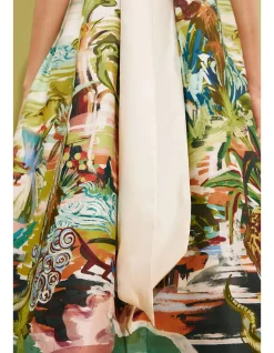 JUNGLE BOOGIE SILK HALTER DRESS