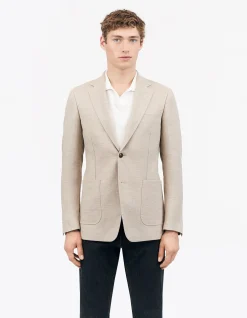 Justin HL Linen Blazer 2btn SB