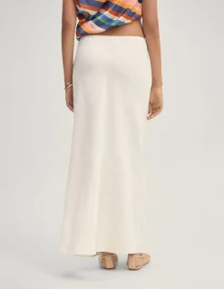 KACIE LINEN BIAS SKIRT