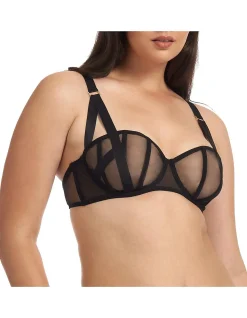 Karolina Sheer Strappy Balcony Bra