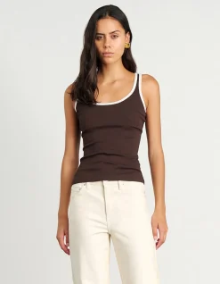 Kate Contrast Scoop Tank