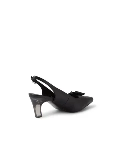 Kathi Leather Flower Slingback Heels