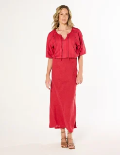 Katie Linen Bias Cut Skirt