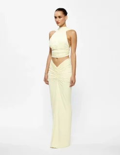 Kayson Stretch Crepe Maxi Skirt
