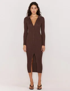 KEANI KNIT MIDI DRESS