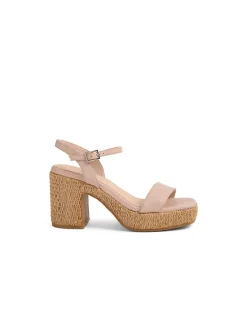 Kennedy Block Heel Leather Sandals