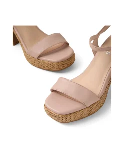 Kennedy Block Heel Leather Sandals