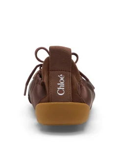 Kick Satin Suede Lace Up Ballet Sneakers