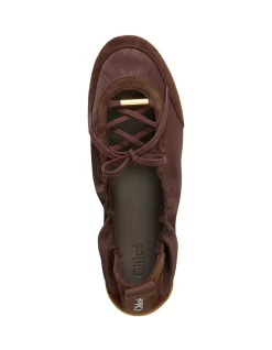 Kick Satin Suede Lace Up Ballet Sneakers