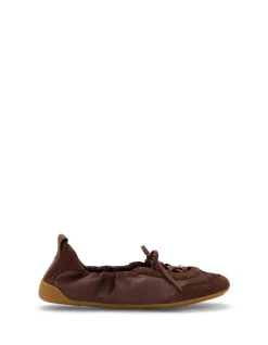 Kick Satin Suede Lace Up Ballet Sneakers