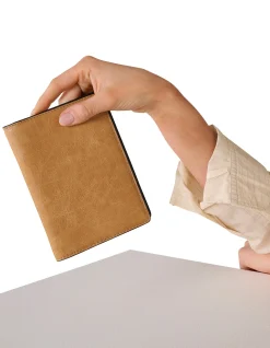 @KINNON BY ROMY PASSPORT HOLDER IN BISCOTTO NAPPA LEATHER