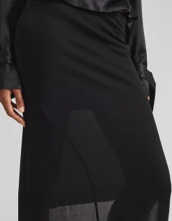 KITTY SHEER ASYMMETRIC SKIRT