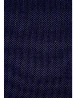 KNITTED CREW NECK TEE - BLUE SUPIMA COTTON