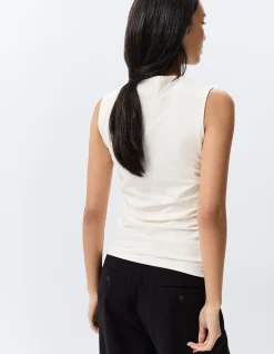 KNOT DETAIL SLEEVELESS TEE