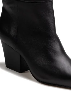 Kolton Black Leather Long Boot