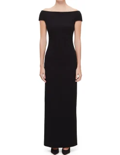 KYRA HIGH NECK SS MAXI DRESS