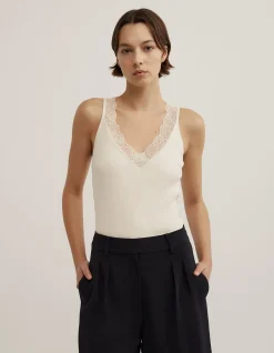 Lace Rib Tank Top