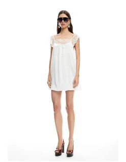 11:11 Lace Trim Mini Dress