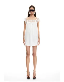 11:11 Lace Trim Mini Dress