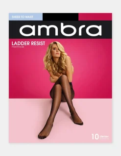 Ladder Resist Sheer Tights 10 Denier