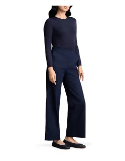 Lake Annecy Wide Leg Pull On Denim Jeans