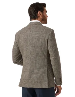 LARGE CHECK NOTCH LAPEL JACKET