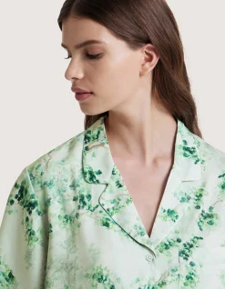 LA SOIE SHIRT LARGE IN WHISPER GREEN