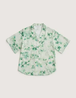 LA SOIE SHIRT LARGE IN WHISPER GREEN