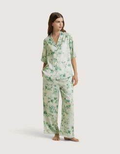 LA SOIE SHIRT SMALL IN WHISPER GREEN