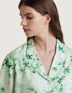 LA SOIE SHIRT SMALL IN WHISPER GREEN