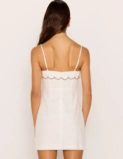 LAUREL SCALLOP EDGE MINI DRESS