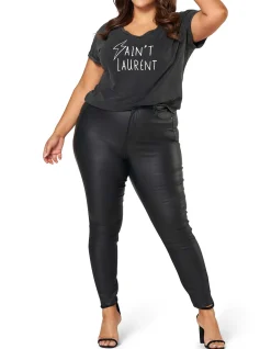 Laurent Logo T-Shirt Washed Black