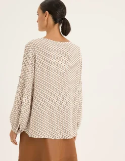 Lava Top with Geometric Print