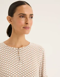 Lava Top with Geometric Print