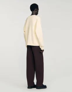 Layered Flower Crewneck Sweatshirt