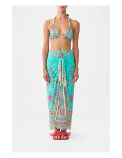 LAYERED MAXI SARONG WITH TIE FRONT