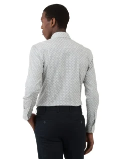 LEAF PRINT STANDARD CUFF SLIM SHIRT