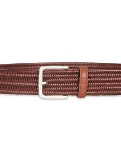 LEATHER ELASTIC BRAIDED BELT