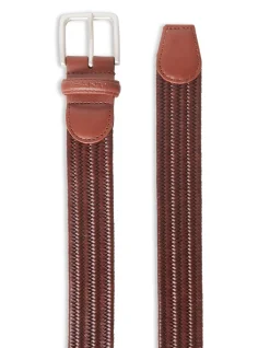 LEATHER ELASTIC BRAIDED BELT