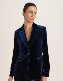 LEA VELVET BLAZER