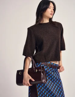 LEETA WOOL KNITTED T SHIRT
