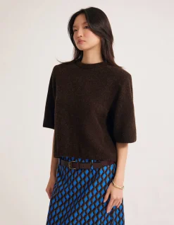 LEETA WOOL KNITTED T SHIRT