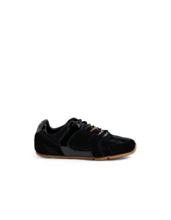 Lemmo Pony Suede Lace Up Trainers
