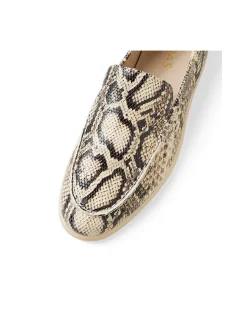 Lemmy Snake Embossed Leather Loafers