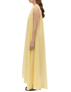 LEMON CHIFFON EFFUSE DRESS