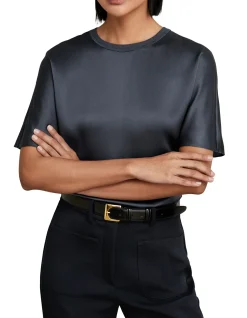 Lena Relaxed Short Sleeve Dressy T-Shirt