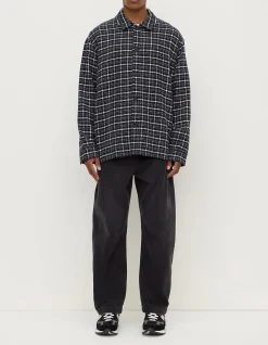 Leo Check Long Sleeve Shirt True Navy/Cream