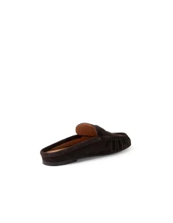 Lermo Suede Penny Loafer Mules