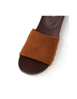 Leyler Studded Suede Slide Sandals
